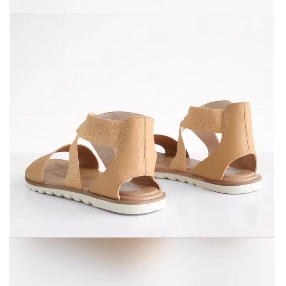 SOREL Women's Beige Cross-Strap Sandals - Picture 2 of 5